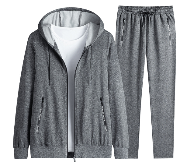 Conjunto Masculino Esportivo com Capuz e Zíper