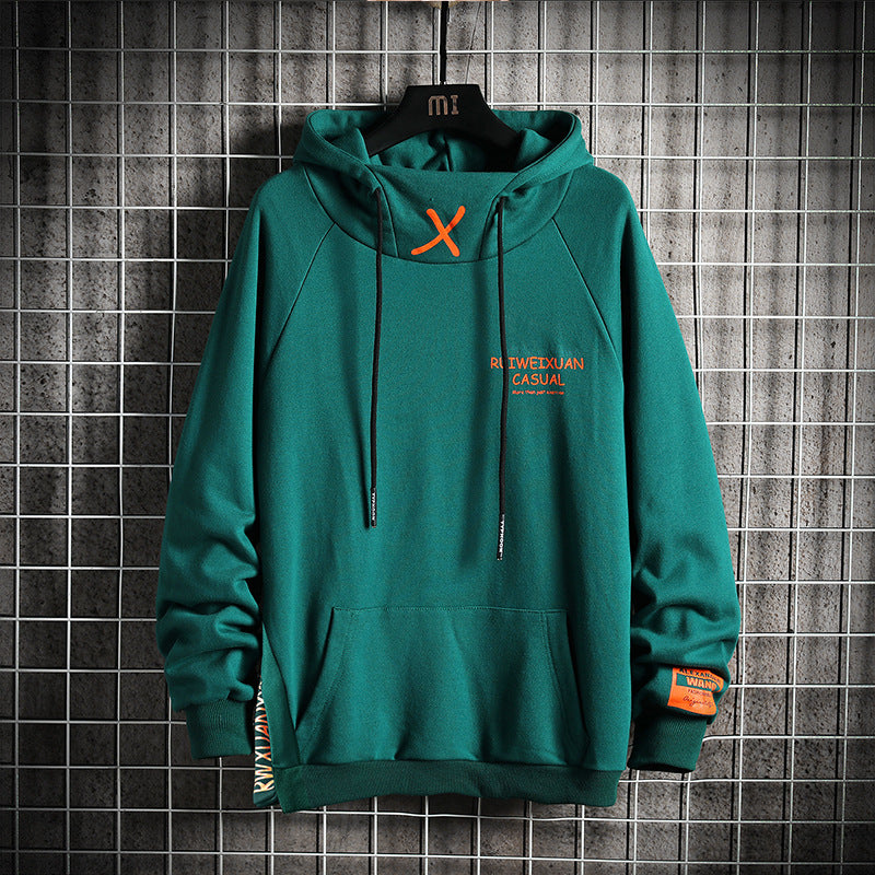 Moletom Casual Street com Bordado Contrastante e Estilo Urbano