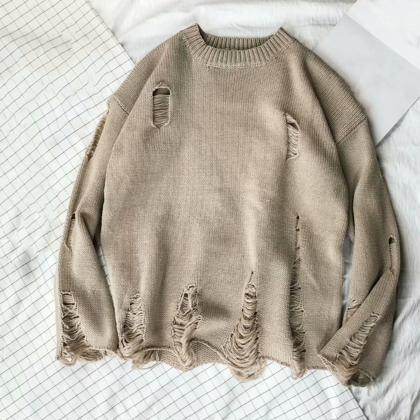 Suéter Destroyed Oversized