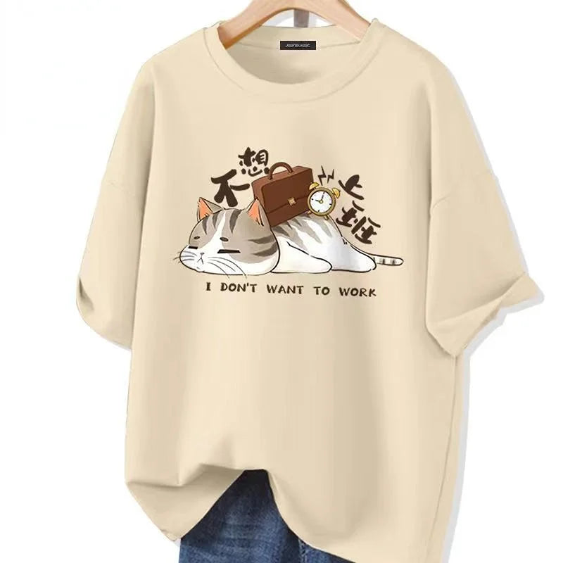 Camiseta Gato Preguiçoso