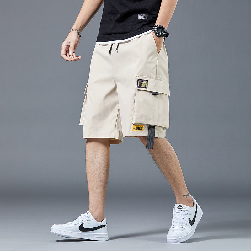 Bermuda Cargo Masculina com Bolsos Táticos e Estilo Urbano