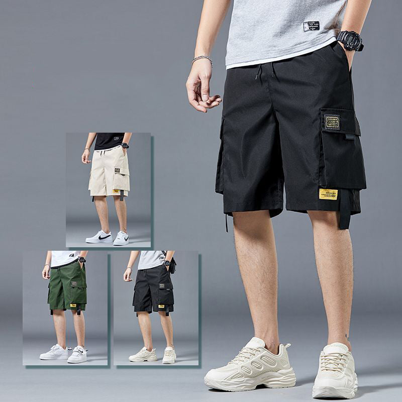 Bermuda Cargo Masculina com Bolsos Táticos e Estilo Urbano