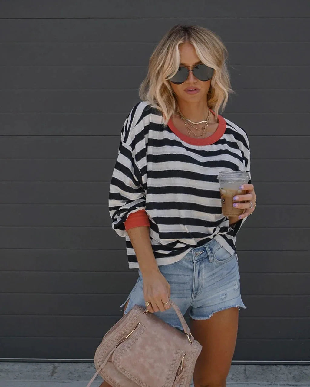 Blusa Listrada Feminina