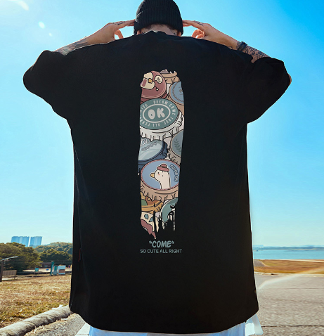 Camiseta Oversized Panda Pop