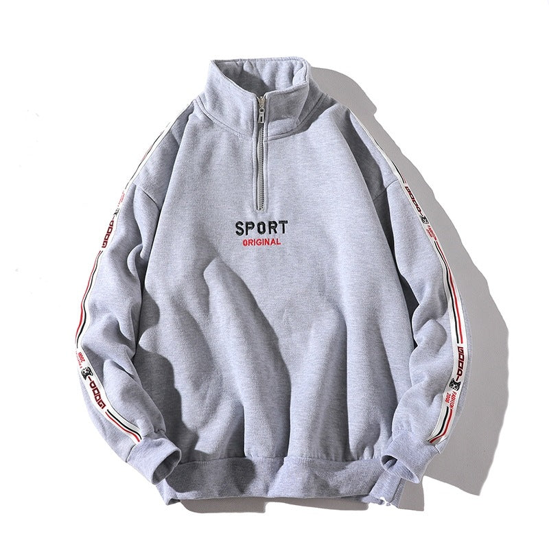 Moletom Zíper Unissex Estilo Sport
