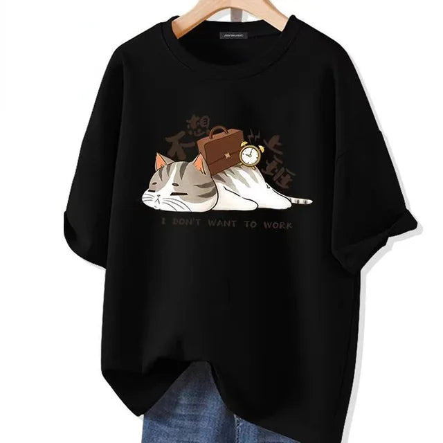 Camiseta Gato Preguiçoso