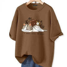 Camiseta Gato Preguiçoso