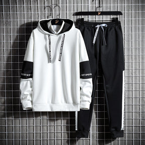 Conjunto Street Bicolor com Capuz