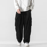 Calça Cargo Masculina Canelada com Caimento Oversized
