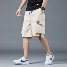 Bermuda Cargo Masculina com Bolsos Táticos e Estilo Urbano