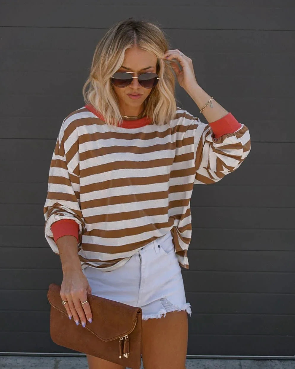 Blusa Listrada Feminina