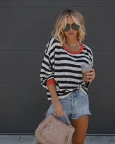 Blusa Listrada Feminina