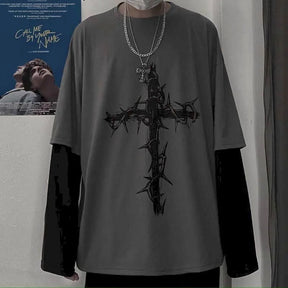 Camiseta Oversized Cruz Dark