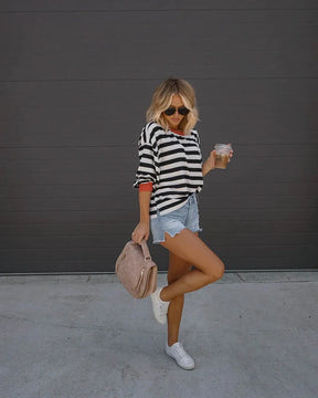 Blusa Listrada Feminina