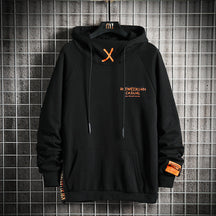 Moletom Casual Street com Bordado Contrastante e Estilo Urbano