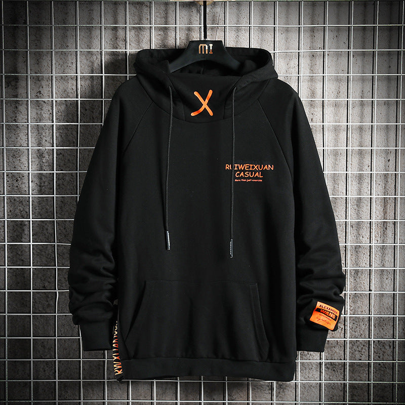 Moletom Casual Street com Bordado Contrastante e Estilo Urbano