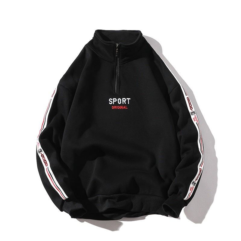 Moletom Zíper Unissex Estilo Sport